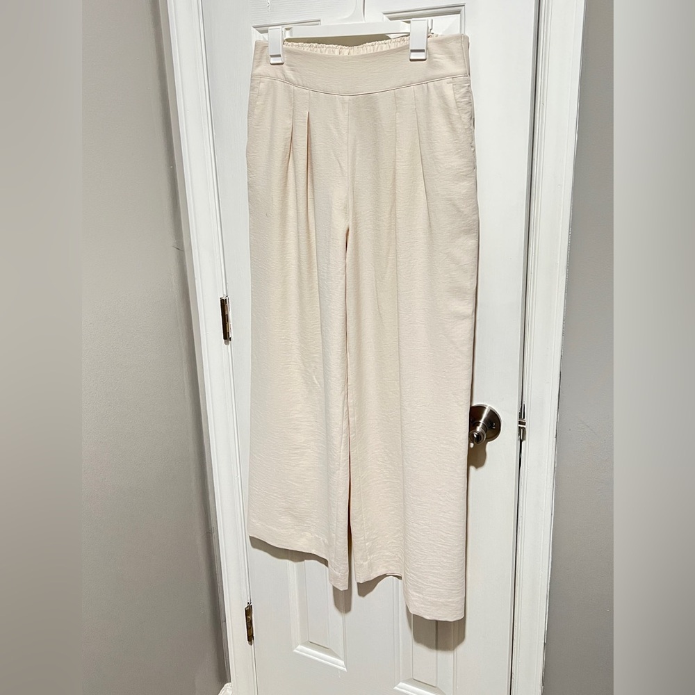 Nine West Cream Wide Leg Pants